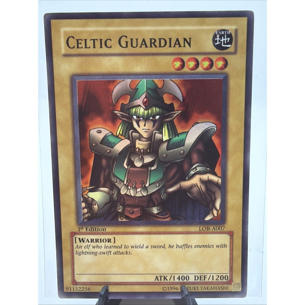 Yu-Gi-Oh! Celtic Guardian LOB-A007 Super Rare 1st Edition Exactly as Seen